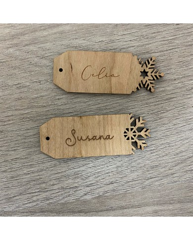 Etiqueta Navideña Identificadora