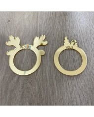 Bola de Navidad "Nuestro Primer Año" para Dos Nombres con Estrella