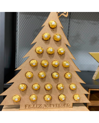 Árbol de Adviento (24 uds) Sin Bombones Ferrero Rocher Árbol de Adviento (24 uds) Sin Bombones Ferrero Rocher