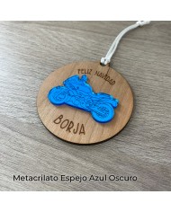 Bola de Navidad con Tu Moto Personalizada con Nombre