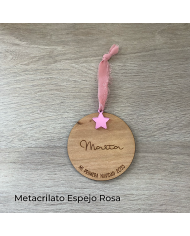 Bola Nombre Mi Primera Navidad 2023 con Estrella Colgada Bola Nombre Mi Primera Navidad 2023 con Estrella Colgada