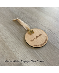 Bola de Navidad "Nuestro Primer Año" para Dos Nombres con Estrella