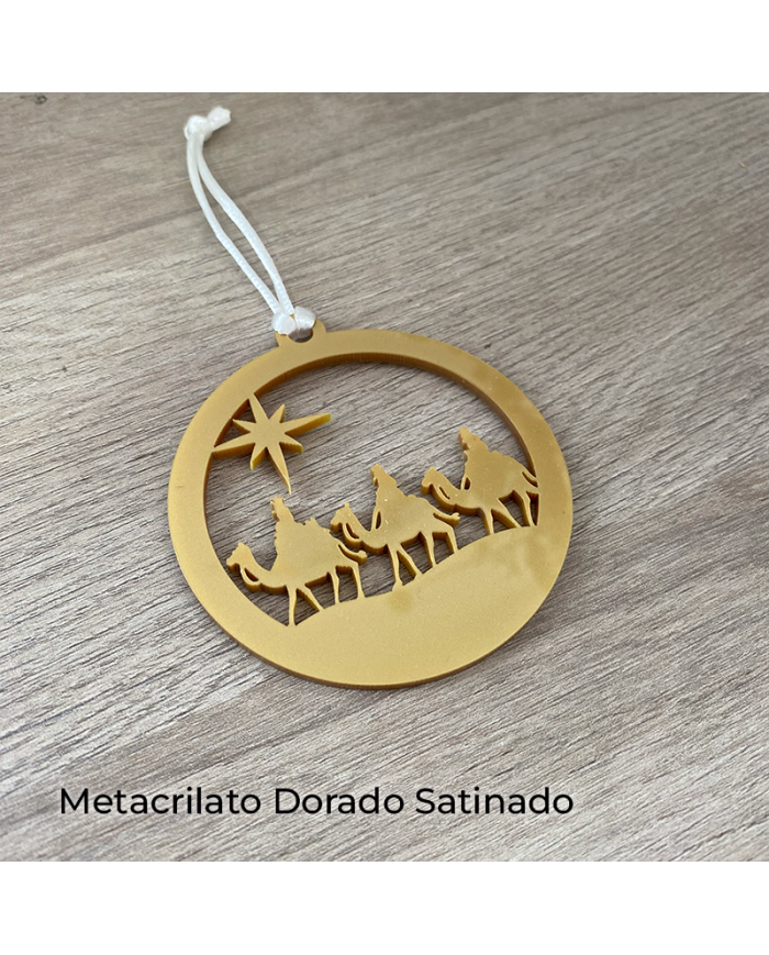 Bola de Navidad Tres Reyes Magos Troquelados