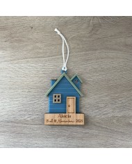 Bola de Navidad Casa Alsaciana de Metacrilatos de Colores Personalizada