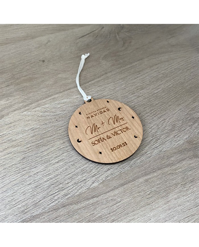 Bola "Nuestra Primera Navidad" Mr & Mrs