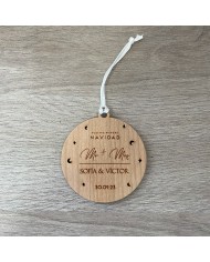 Bola "Nuestra Primera Navidad" Mr & Mrs