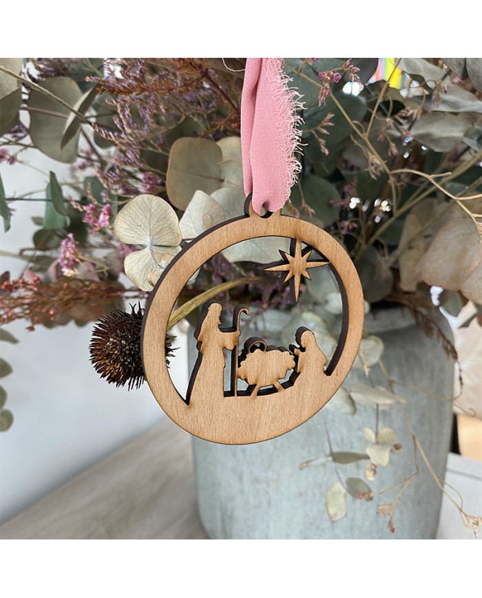 Bola de Navidad Nacimiento del Niño Jesús en el Portal de Belén Con o Sin Nombre