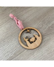 Bola de Navidad Nacimiento del Niño Jesús en el Portal de Belén Con o Sin Nombre