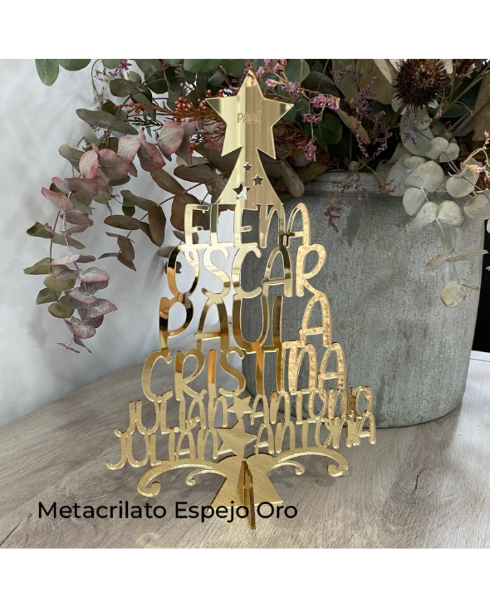 Árbol de 8-12 Nombres de Metacrilato