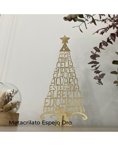 Árbol de 8-12 Nombres de Metacrilato