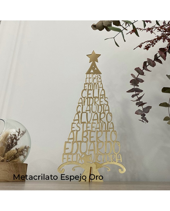 Árbol de 8-12 Nombres de Metacrilato