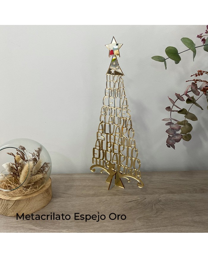 Árbol de 8-12 Nombres de Metacrilato