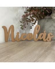 Bola de Navidad de Metacrilato con Luna y Nombres en Vinilo