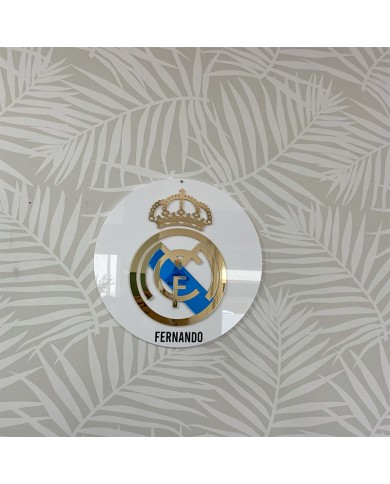 Cartel Real Madrid con Nombre Cartel Real Madrid con Nombre