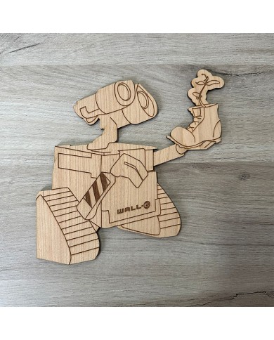 Placa Decorativa de Wall-E con la Bota y Planta