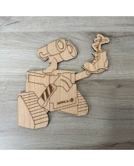 Placa Decorativa de Wall-E con la Bota y Planta
