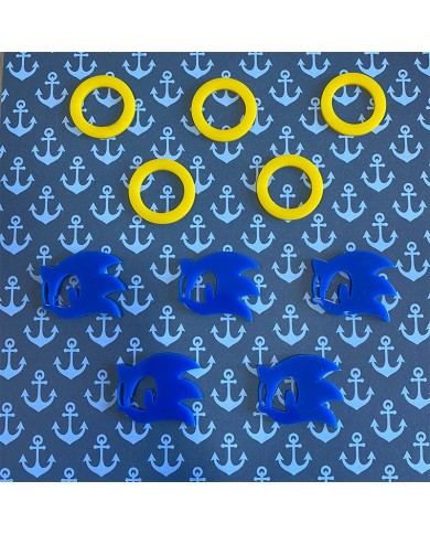 Juego Tres en Raya de Sonic Personalizado con Nombre Juego Tres en Raya de Sonic Personalizado con Nombre