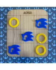 Topper Moto con Nombre Grabado en Metacrilato Espejo