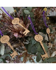 Adorno Navideño Llaves Papá Noel o Reyes Magos Personalizado con Nombre