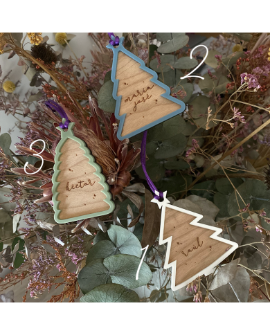 Bolas Navideñas en Forma de Árbol de Navidad Bolas Navideñas en Forma de Árbol de Navidad