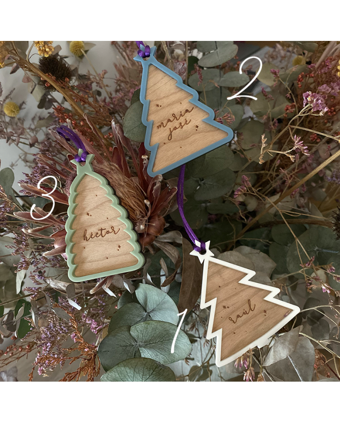 Bolas Navideñas en Forma de Árbol de Navidad Bolas Navideñas en Forma de Árbol de Navidad
