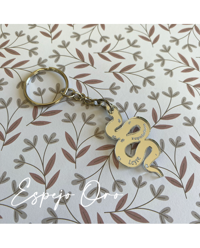 Llavero Serpiente del Disco Reputation de Taylor Swift con Nombre Llavero Serpiente del Disco Reputation de Taylor Swift con Nombre