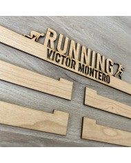 Colgador de Medallas Running Personalizado con Nombre