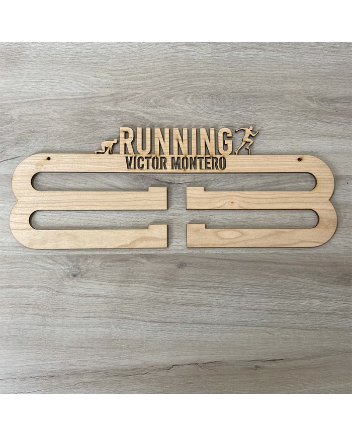 Colgador de Medallas Running Personalizado con Nombre
