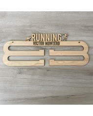 Colgador de Medallas Running Personalizado con Nombre