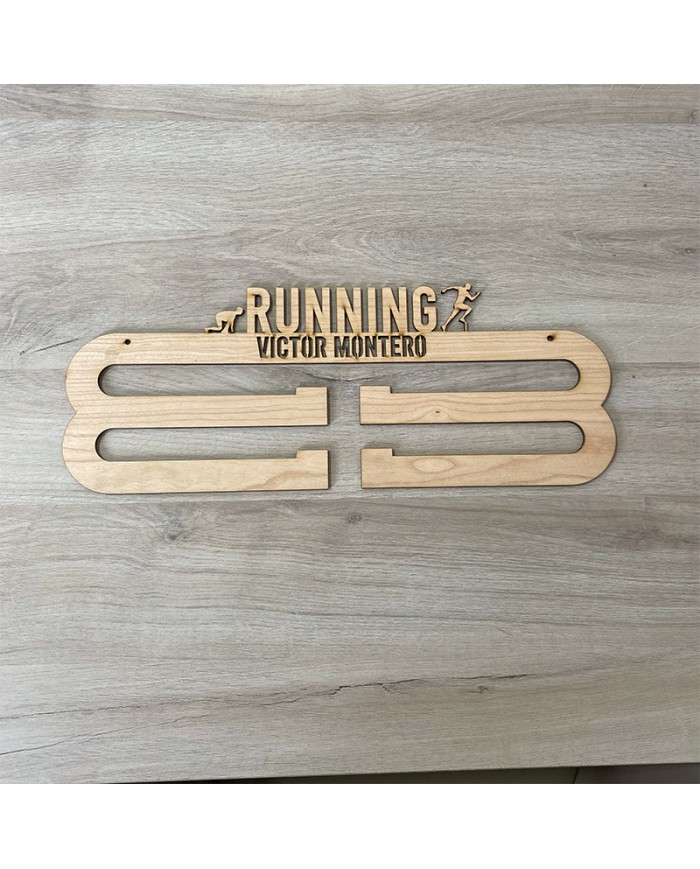 Colgador de Medallas Running Personalizado con Nombre