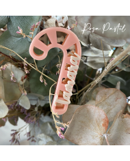 Adorno Bastón de Navidad con Nombre