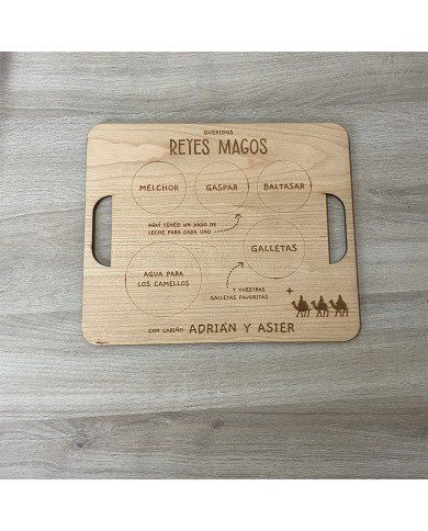 Bandeja para los Reyes Magos con Silueta Bandeja para los Reyes Magos con Silueta