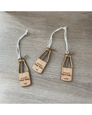 Adorno Navideño en Forma de Botella de Leche con Nombre Personalizado