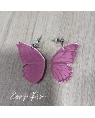 Pendientes Alas de Mariposa en Metacrilato Espejo de Colores