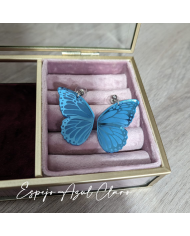 Pendientes Alas de Mariposa en Metacrilato Espejo de Colores