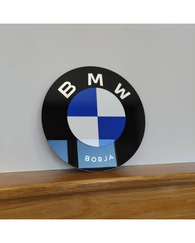 Cartel BMW con Nombre en Vinilo Cartel BMW con Nombre en Vinilo