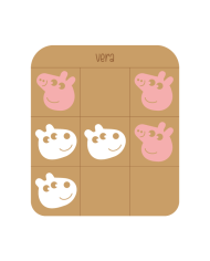 Juego Tres en Raya Mario Bros Personalizado con Nombre