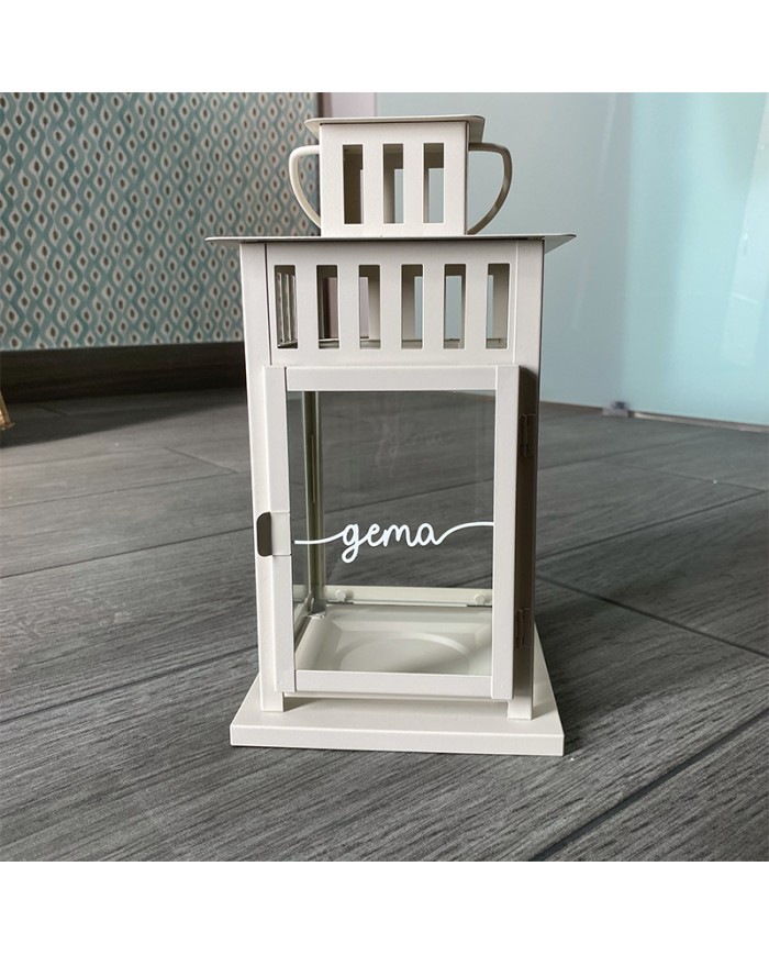 Farolillo con Nombre en Vinilo