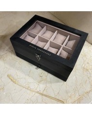 Joyero para 8 Relojes con Nombre y Apellido Grabado