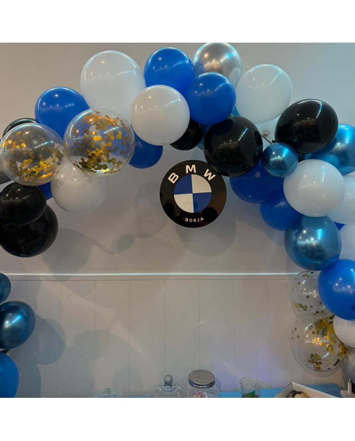 Cartel BMW con Nombre en Vinilo