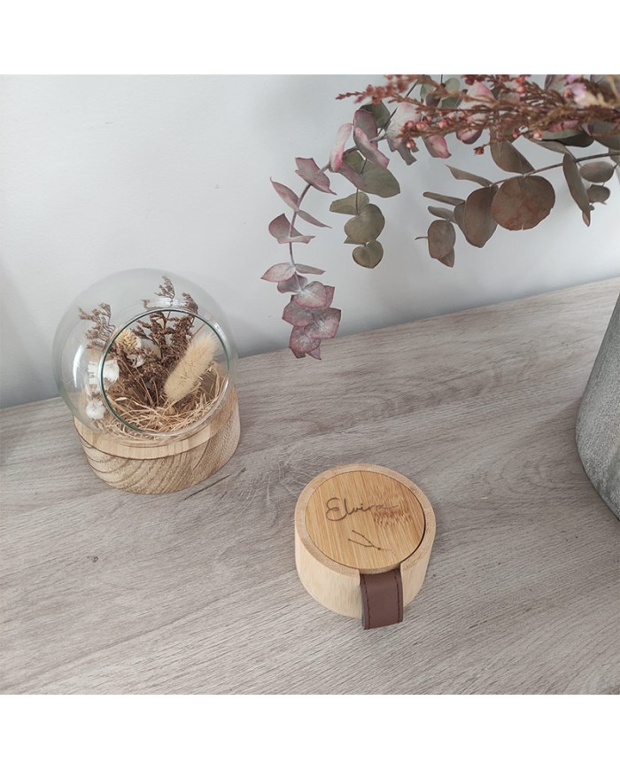 Joyero Grande con Nombre y Constelación Grabada con Espejo