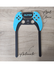 Topper Mando PS5 de Metacrilato con Nombre en Vinilo