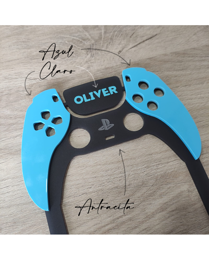 Topper Mando PS5 de Metacrilato con Nombre en Vinilo