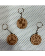 Llavero Logos de Marcas de Coches con Nombre Grabado