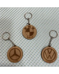 Llavero Logos de Marcas de Coches con Nombre Grabado