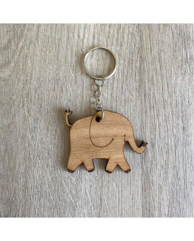 Llavero de Elefante con Nombre