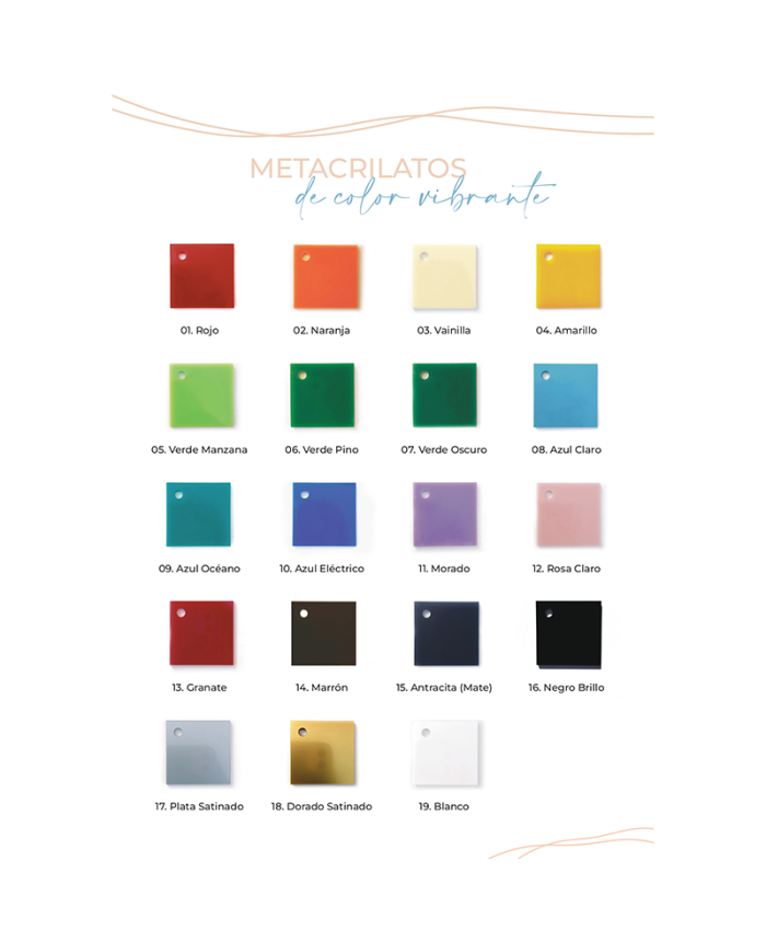 Mesero Decorativo Cassette - Metacrilato