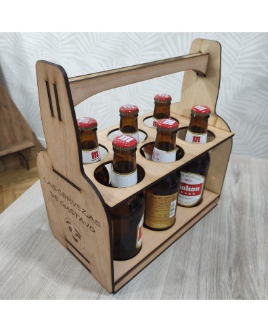 Soporte Portabotellines para 6 Botellines de Cerveza Soporte Portabotellines para 6 Botellines de Cerveza