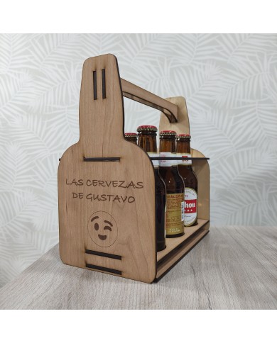 Soporte Portabotellines para 6 Botellines de Cerveza Soporte Portabotellines para 6 Botellines de Cerveza