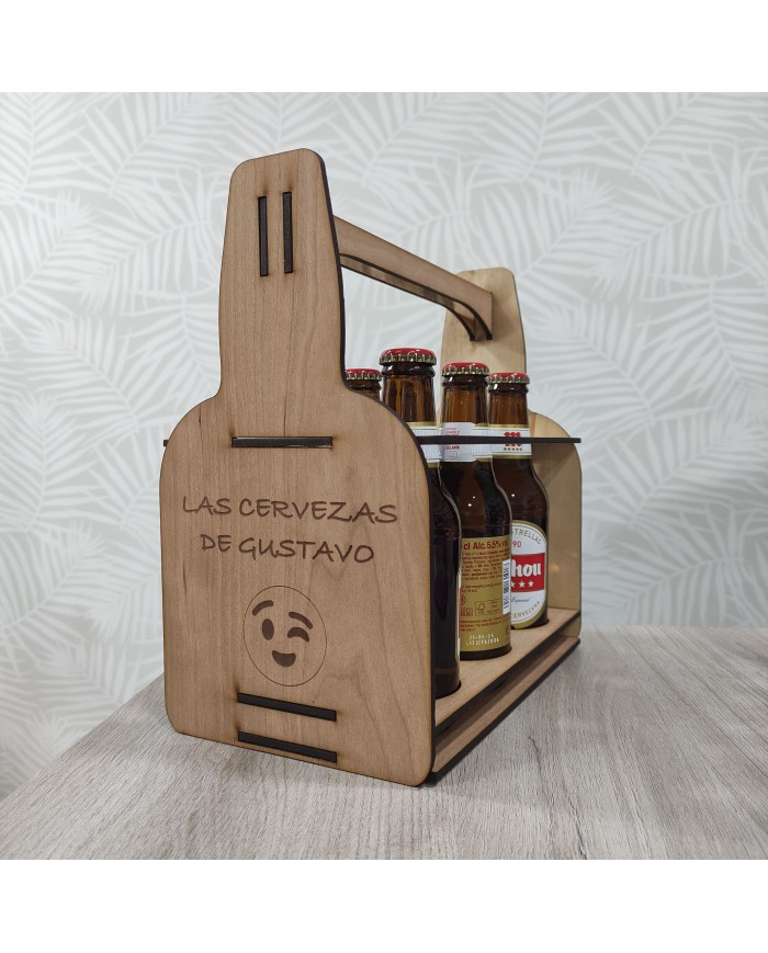 Soporte Portabotellines para 6 Botellines de Cerveza